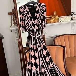 Diane Von Furstenberg maxi dress size 10